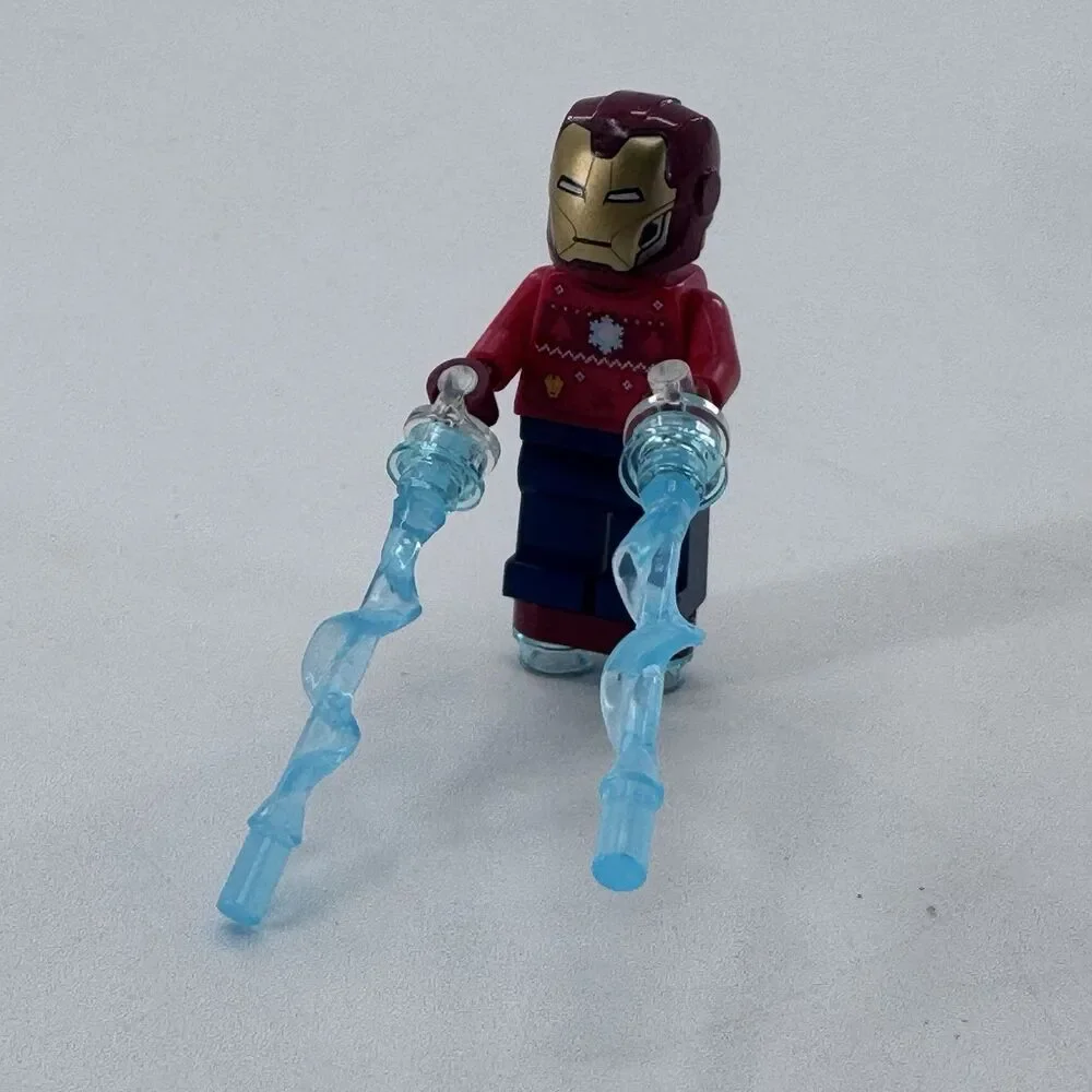 Tony Stark CHRISTMAS SWEATER Iron Man 76196 Super Hero LEGO® Minifigure Figure